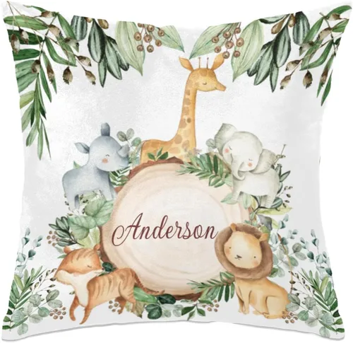 Miniatura 19 de Funda de almohada personalizada con nombre de bebé para bebé, niño y niña, almohada personalizada con nombre, almohada personalizada para sofá
