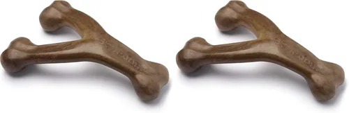 Miniatura 11 de Benebone Wishbone - Juguete masticable duradero para perros masticadores agresivos, tocino real, fabricado en Estados Unidos, mediano