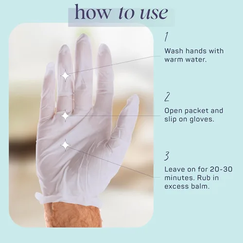 Miniatura 5 de SpaLife Bálsamo hidratante y reparador mineral glacial para hombres para la mano trabajadora (guantes de mano, paquete de 6)