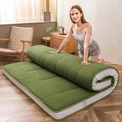 Miniatura 2 de MAXYOYO Colchón tipo futón King de espuma, cubrecolchón de cama, colchón de suelo japonés, colchón plegable, colchón de futón, almohadilla de cama