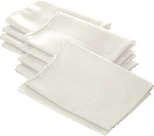 Miniatura 7 de LA Linen Paquete de 10 servilletas de popelina de poli, servilletas de tela suave, servilletas lavables y reutilizables, servilletas de mesa