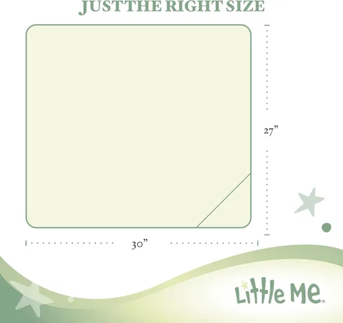 Miniatura 5 de Little Me Manta de recepción de pañales de punto de cable blanco bebé, Blanco