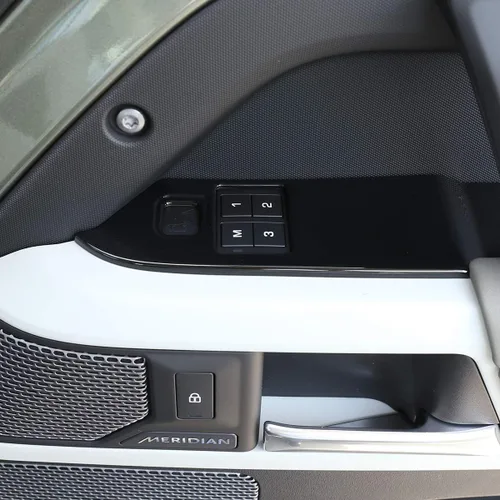 Miniatura 5 de Cubierta de plástico ABS para interruptor de elevación de ventana interior de automóvil para Land Rover Defender 110 2020 (negro brillante)