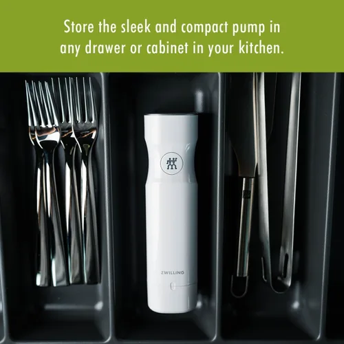 Miniatura 6 de ZWILLING Máquina selladora al vacío de mano Fresh & Save para un fácil almacenamiento Blanco
