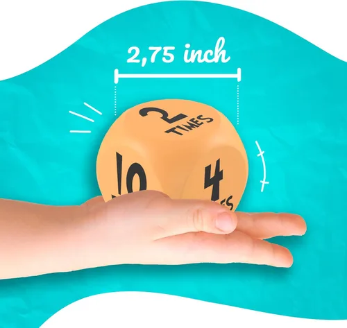 Miniatura 2 de Skywin Dados de ejercicio para niños, divertidos dados de entrenamiento de espuma de 6 caras, equipo de entrenamiento para niños para tiempo