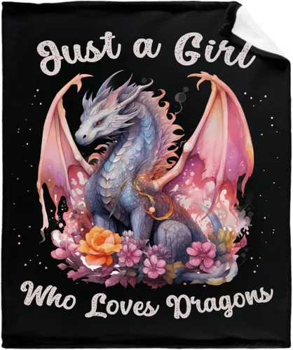 Miniatura 16 de Manta de Dragón Azul, Regalo para Mujeres, Hombres, Niñas, Niños, Amantes de Dragones, Manta de Franela Suave Azul para Sala de Estar, Sofá, Sillón
