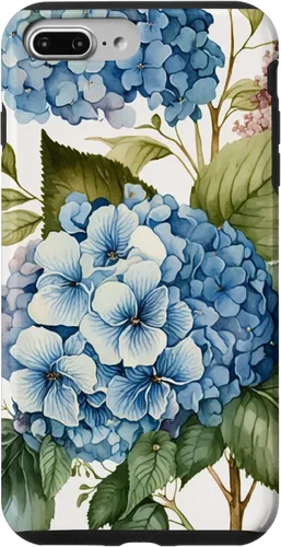Miniatura 12 de Watercolour Vintage Blue Hydrangea with Flower Flower Case for iPhone 17
