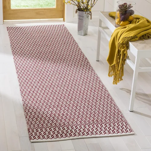 Miniatura 9 de SAFAVIEH Colección Montauk - Alfombra decorativa de 2 pies 3 pulgadas x 4 pies, color marfil y negro, hecha a mano de algodón estilo bohemio rural