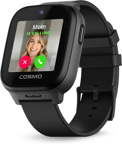 JrTrack 5 Kids Smart Watch de Cosmo | El mejor reloj de teléfono seguro para niños | Seguimiento GPS de precisión en tiempo real | Llamadas,