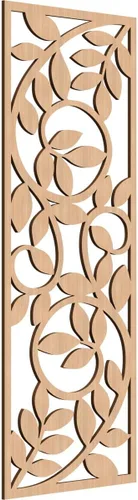 Miniatura 33 de 9 3/8"W x 24 3/8"H x 1/4"T Utica Decorativo Fretwork Madera Paneles de Pared, Abedul