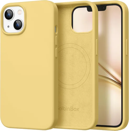 Miniatura 122 de GolbinBox Funda magnética para iPhone 17, compatible con MagSafe, cubierta de silicona integrada para control de cámara, funda de silicona líquida a