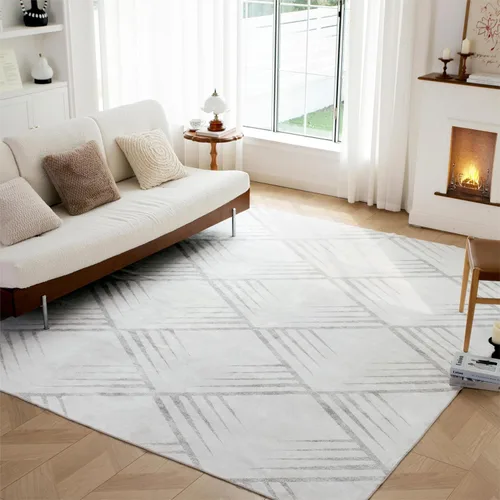Miniatura 22 de Syalife 6x9 Alfombra Lavable para Área, Ultra Suave Antideslizante, Pila Baja, Alfombra Vintage Resistente a Manchas para Sala de Estar, Alfombra