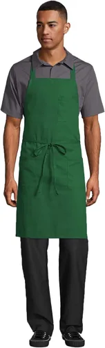 Miniatura 9 de Uncommon Threads Delantal con peto de restaurante clásico unisex para uniforme de trabajo