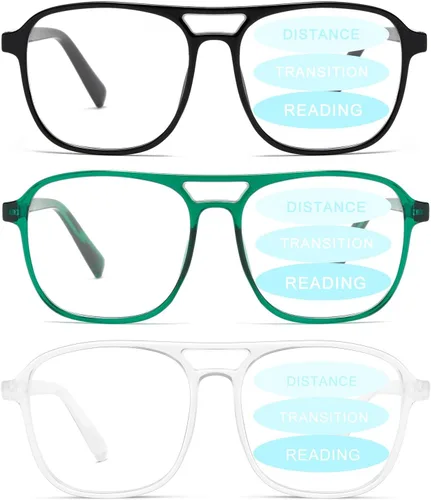 Miniatura 10 de Gafas de lectura de aviador para mujeres, hombres y hombres, bloqueo de luz azul, para lectura de computadora, estilo polit, gafas de moda