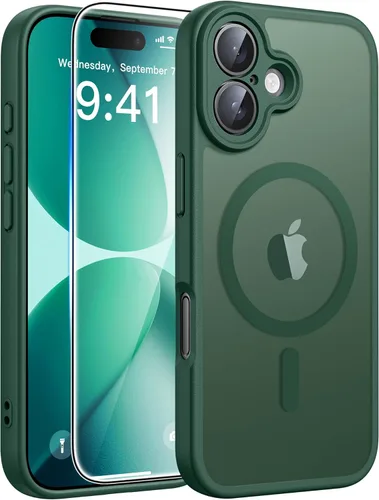 Miniatura 209 de FNTCASE - Funda para iPhone 16 Pro: magnética, mate, translúcida, de grado militar, protectora contra caídas, resistente, fina, duradera y a prueba