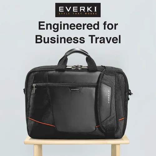 Miniatura 6 de Everki Flight Business - Maletín para laptop de 15.6 o 16 pulgadas, ideal para viajes, hombres o mujeres, organizado, negro (EKB419)
