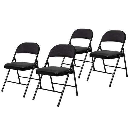 OEF Furnishings OEF970 Series - Sillas plegables acolchadas de tela de alta calidad, asiento y respaldo acolchados cómodos para salas de