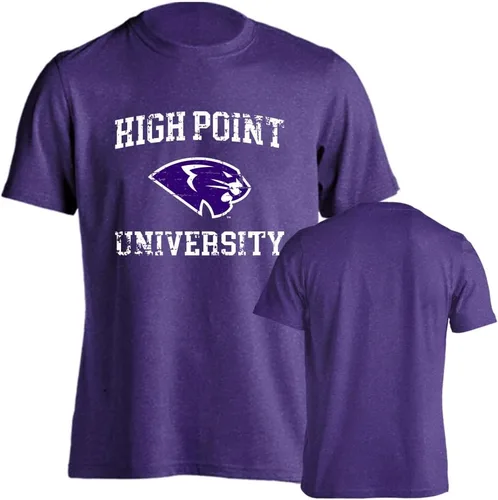 Miniatura 47 de Sport Your Gear NCAA Camiseta de manga corta retro con licencia oficial de aspecto desgastado para el día del juego, camiseta de espíritu deportivo