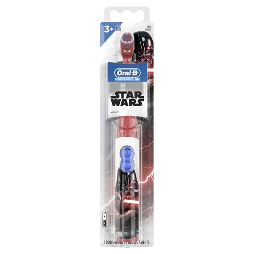 Cepillo de dientes eléctrico para niños Oral-B Pro-Health Disney Star Wars, a baterías, los personajes y colores pueden variar (para niños mayores a