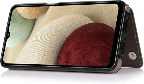 Miniatura 6 de Asuwish Funda de teléfono para Samsung Galaxy A12 con protector de pantalla de vidrio templado, tarjetero con soporte para tarjetero, soporte