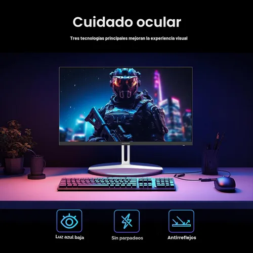 Miniatura 7 de Amzfast Monitor de Gaming de 24 Pulgadas 200Hz FHD 1080p Monitor de Computadora IPS Rápido, 110% sRGB 1ms Soporte HDR Sincronización Adaptativa