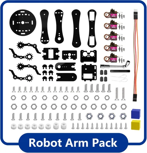 Miniatura 2 de ACEBOTT Paquete de Expansión de Brazo de Robot, Kit de Inicio de Coche Inteligente, Kit de Robótica para Niños de 8-12 12-16 años, Kit de Robot