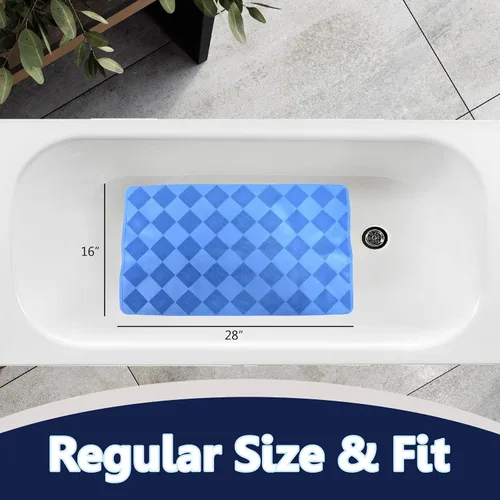 Miniatura 3 de SafeLand - Tapete antideslizante para baño, ducha, bañera, material TPR, ecológico, sin PVC, lavable a máquina, sin olor, con potentes ventosas