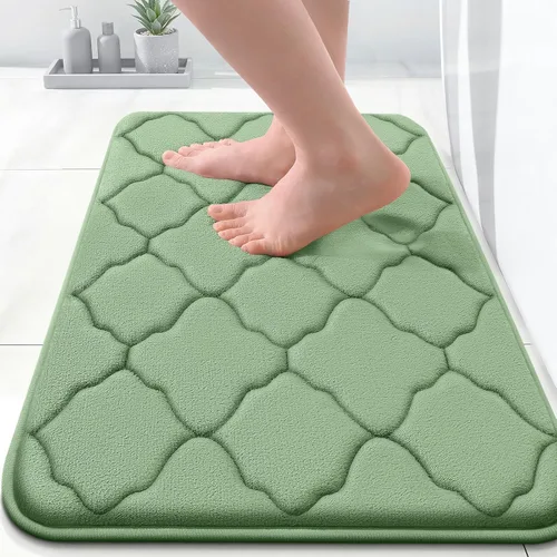 Miniatura 120 de OLANLY Alfombra de Baño de Espuma Viscoelástica de 24 x 16 pulgadas, Ultra Suave y Absorbente, Alfombras de Baño Antideslizantes, Cómodas, Lavables