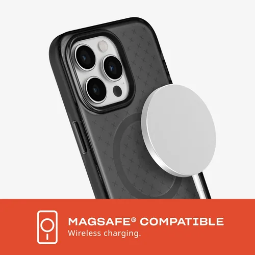 Miniatura 5 de Tech21 Evo Check - Funda para iPhone 15 Pro Max, compatible con MagSafe, funda de protección contra impactos, color ahumado/negro