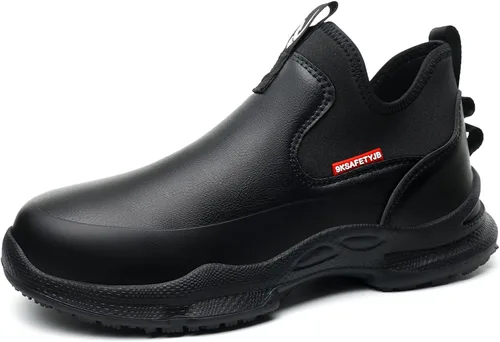 Zapatos de chef para hombre, antideslizantes, a prueba de agua, botas de trabajo para hombre, zuecos cómodos, zapatos de enfermería para jardinero