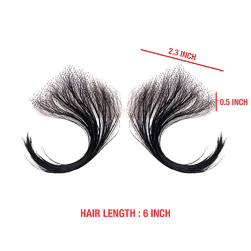 Miniatura 3 de Celebrity Bordes de pelo de bebé, encaje HD, cabello humano transparente, línea de cabello invisible reutilizable, borde instantáneo, rayas