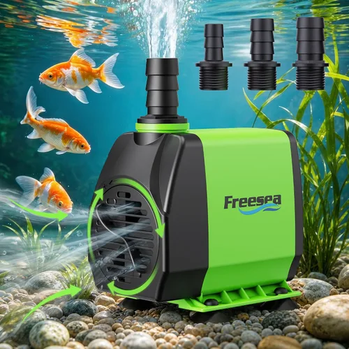 Miniatura 9 de FREESEA Bomba sumergible para acuario: 30 W 550 GPH bombas de agua silenciosas ajustables con elevación de 7.2 pies de altura para estanques