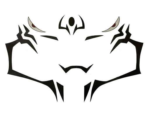 Adhesivo temporal para tatuaje facial, Yuji Itadori, Ryomen Sukuna, accesorios de cosplay, fiesta de anime, disfraz de Halloween, hombres y mujeres,