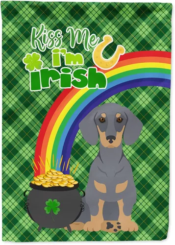 Miniatura 89 de Caroline's Treasures WDK4731GF - Bandera decorativa para jardín del día de San Patricio, color negro y tostado, Airedale Terrier, para jardín