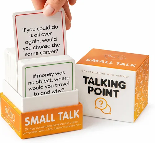 200 Tarjetas Icebreaker de Conversación - Mejora Tu Charla Informal y Establece Conexiones Profundas - Perfecto para Fiestas, Reuniones y Más -