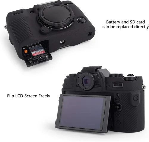 Miniatura 4 de MUZIRI KINOKOO Funda de silicona compatible con cámara digital Fujifilm X-T50 XT50, goma suave Fuji XT50 X-T50 con superficie esmerilada, agarre