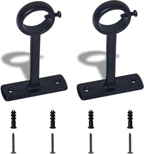 Soporte para barra de cortina, 2 soportes para barra de cortina de techo, soportes para barra de cortina, soportes para barra de cortina de montaje