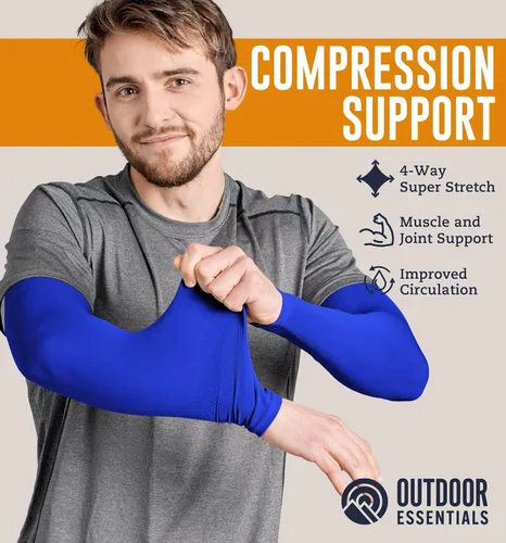 Miniatura 60 de Mangas de compresión de enfriamiento para hombres y mujeres, con protección solar UV UPF 50, paquete múltiple, mangas protectoras de brazos