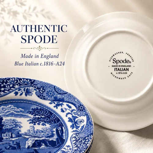 Miniatura 9 de Spode Plato de pan y mantequilla italiano azul, juego de 4