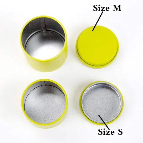 Miniatura 3 de Caja de lata pequeña con tapas herméticas para almacenamiento de café, té, dulces, almacenamiento de hojas sueltas, té, latas de té, 5 unidades Verde