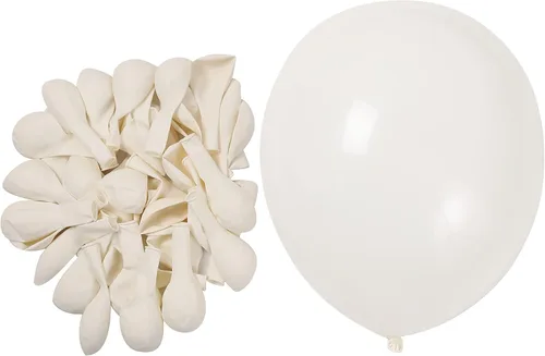 KOMOREBI Globos blancos de 12 pulgadas, 100 globos blancos lisos de látex blancos para cumpleaños, compromiso, boda, baby shower, aniversario,