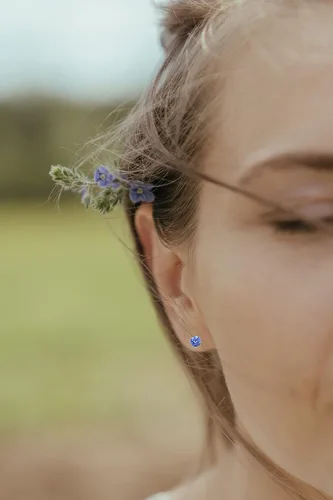 Miniatura 5 de Ofeiyaa Juego de 18 pares de aretes magnéticos de circonita cúbica de colores, aretes falsos, sin piercing, aretes para mujeres y hombres, 0.157 in