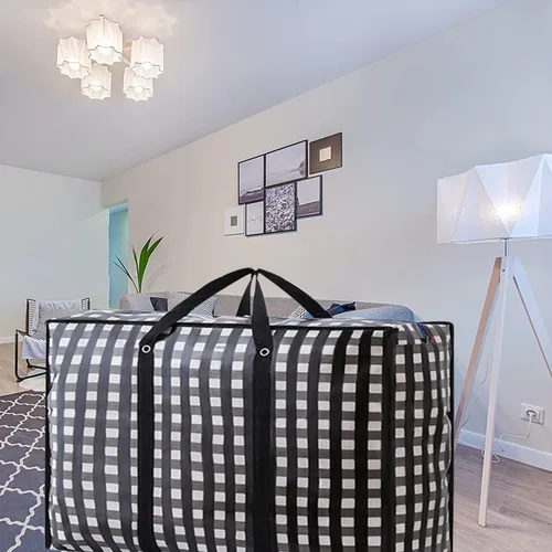 Miniatura 6 de Bolsas de mudanza grandes resistentes – Bolsas de almacenamiento grandes de 162 L con cremallera duradera, organizadores grandes impermeables