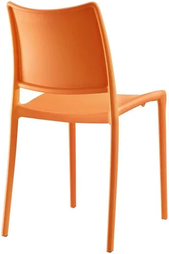 Miniatura 3 de Modway Hipster contemporáneo moderno moldeado plástico apilamiento dos sillas de comedor en verde