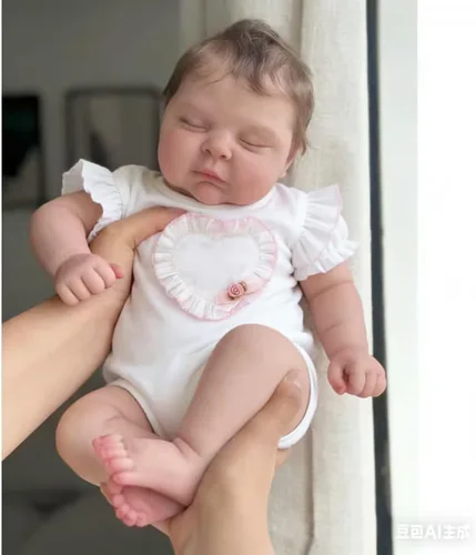 Angelbaby Muñecas de bebé Reborn de la vida real de 20 pulgadas, muñeca realista de silicona de vinilo suave muñeca de bebé durmiendo, muñecas