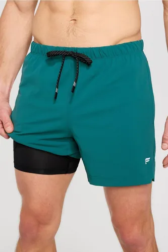 Miniatura 37 de Fabletics The One - Pantalón corto para hombre (forro), entrenamiento, natación, ligero, de secado rápido, bolsillo con cremallera, tejido elástico
