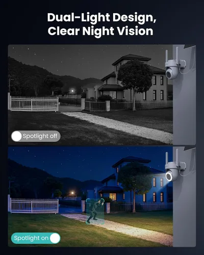 Miniatura 7 de Cámaras de seguridad 4K inalámbricas para exteriores, sin suscripción, sistema de cámaras de seguridad PTZ de 360°, concentrador de almacenamiento