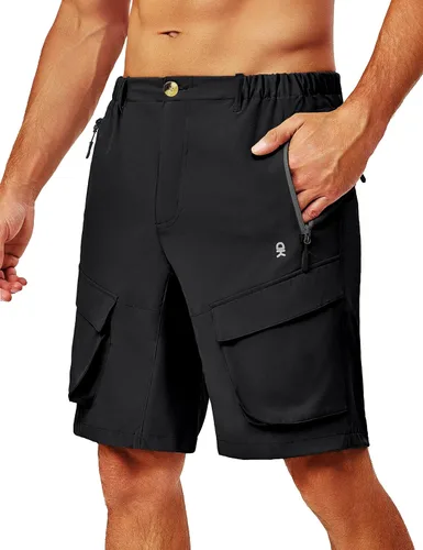 Little Donkey Andy - Pantalones cortos tipo cargo para hombre, elásticos, de secado rápido, para senderismo, campamento y viajes