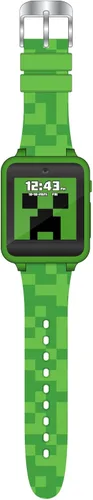 Miniatura 3 de Accutime Minecraft - Reloj inteligente de aprendizaje educativo verde para niños, pantalla táctil, para niñas, niños y niños pequeños, cámara