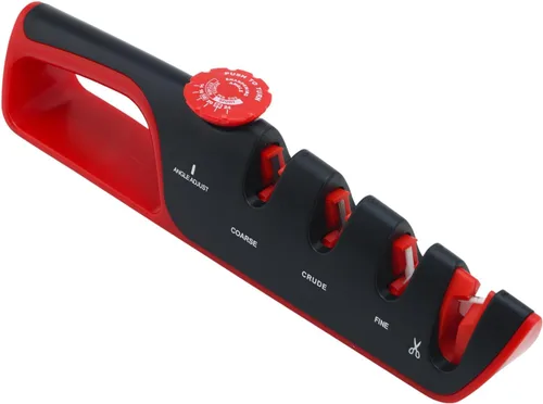 Afilador de cuchillos de cocina 4 en 1 ajustable de 14° a 24°, ayuda a reparar, restaurar y pulir cuchillas el mejor afilador de cuchillos de cocina